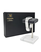 Watch Stand for Men Women Single, Watch Display Stand Holder, Single Watch Holder Watch Stand, Jewelry Stand, Black Marble Watch Stand Display for Watches, Bracelets, Watch Accessory - color: White