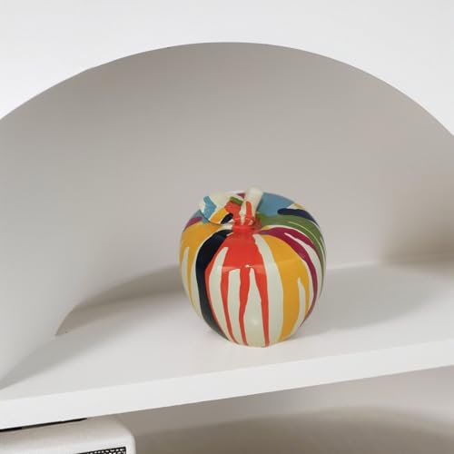 Colorful Apple Autumn Decorations, Resin Apple Sculptures, Medieval Modern Coffee Table, Living Room, Kitchen, Funky Home Decor, Womens Gift - color: Fluid
