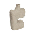 Bloomingville Grey Paper Mache Vase - color: Gray