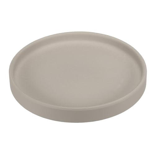 PATIKIL 6 Inch Round Ceramic Plant Saucer, Plant Saucer Tray Flower Planter Drip Tray for Indoors Outdoors Patio Balcony, Gray - color: Gray