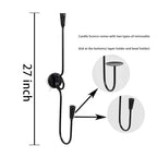 GAKA Large(27 inch) Wall Sconce Candle Holder Set of 2,2 Arm Iron Wall Mount Candle Holder Decorative,Black