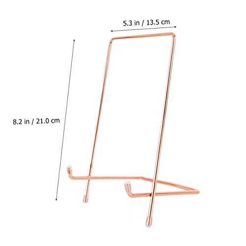 1pc Minimalist Iron Desktop Display Stand for Tablets Artwork and Books Metal Holder for Decor