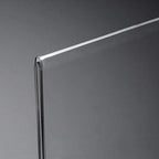 HIIMIEI Acrylic Sign Holder 8.5 x 11: Table Menu Display Stand, Clear Plastic 8.5x11 Double Sided Picture Frames for Desk Display(6 Pack)