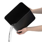 Elsjoy Black Umbrella Stand, Entryway Umbrella Organizer, Compact and Efficient with Removable Drip Tray, Holds 10 Umbrellas - color: Black