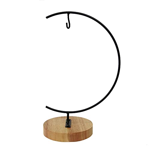 Ornament Display Stand Holder Iron Hanger for Chrismas Hanging Glass Globes (C Shape 1 Pcs)