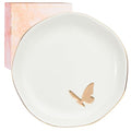 InnoBeta Butterfly Gifts for Women, Ceramic Jewelry Tray, Decorative Trinket Dish for Rings Earrings Necklaces Bracelet, 4.75"