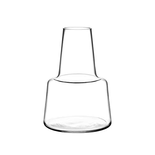 Holmegaard Flora Vase Medium Neck, Clear, 4.7" H x 3.3" D, Designed by Less Limits v/Louise Campbell, Gift Box Included - color: Transparent, size: 9x9x13.2