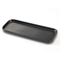 Ceramic Bathroom Tray,Kitchen Sink Organizer Tray,Cosmetics Holder (Black) - color: Black