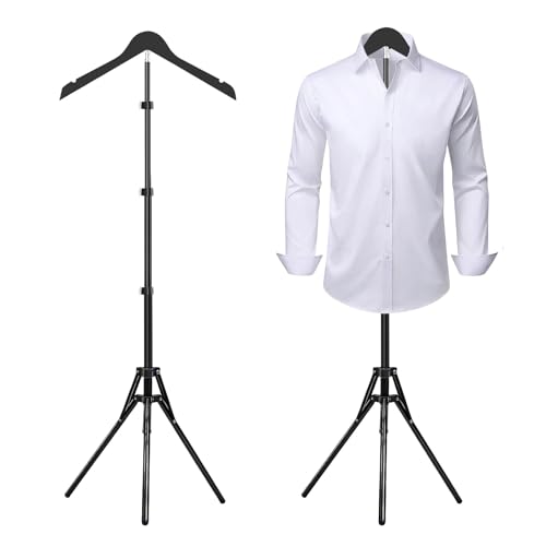 Adjustable Shirt Display Stand 32-63 Inch, Foldable Clothing Display Stand for Retail Vendors, T Shirt Mannequin Torso, Steamer Rack Stand for Dress Clothes Garment - size: 1 PACK