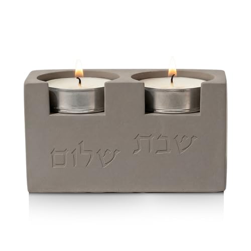 Cube Luxury Candle Holder Set – Modern Décor for Living Room & Dining Table Gray - color: Gray (Cube), size: Short