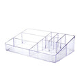 Clear Makeup Organizer, Makeup Brushes Storage Case, Cosmetic Display Case Tray, Tiered Skincare Organizer, Acrylic Lipstick Holder Countertop Desk Brush Organizer for Bedroom Vanity