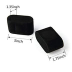 10 Pack Velvet Bracelet,Watch Pillow Jewelry Exhibition (black)