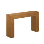 Plank+Beam Grand Console Table, 56 Inch Solid Wood Modern Sofa Table, Narrow Entryway Table for Hallway, Behind The Couch, Living Room, Foyer, Pecan Wirebrush - color: Pecan Wirebrush, size: 56 Inch