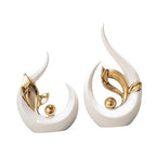 2-Piece Abstract Art Statue Craft, Creative Minimalist