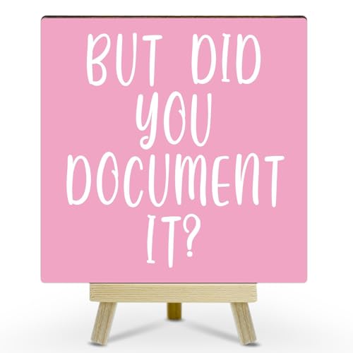 JK0330 Wood Plaque with Wooden Easel for Desk Decor Sign Minimalism Cubicle Decor for Home Office Shelf Funny Gifts for Coworkers & Colleagues - color: MP1