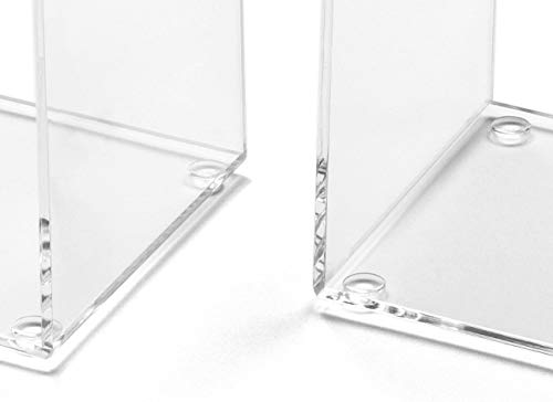 OSCO Clear Acrylic Very Small Bookends, ABE-2 - color: Clear (Small), size: zzzz-s, style: Single