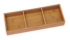 Lipper International 823 Bamboo Wood 3-Compartment Organizer Tray, 11 5/8" x 4 1/8" x 1 3/4" - color: Bamboo Wood, size: 3-Compartment, 11 5/8" x 4 1/8" x 1 3/4"