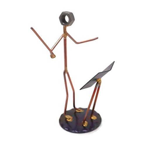Musical Director Handmade Metal Figurine by Rock Creek Metal Craft - Hand Welded Metal Art & Recycled Metal Sculptures - Unique Desk Accessories, Medical Office Decor, & Musical Director Gifts - style: Musical Director