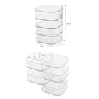 FABROK 4-Layer Girls Hair Tie Organizer, Rotating Hair Accessories Storage Holder for Vanity and Bathroom, Clear Plastic Container for Women Makeup Tools, Skincare Products - size: 4-Layer