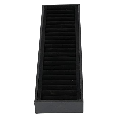 SSWBasics Bracelet Tray Holder - 21 Section Bangle Tray with Black Velvet Inserts