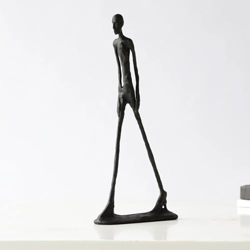 Giacometti Walking Man Sculpture – 10.6" Luxury Handcrafted Metal Modern Art Statue – Exclusive Designer Home Decor Accent – Premium Office Decoration & Collector’s Gift Piece