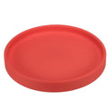 PATIKIL 6 Inch Round Ceramic Plant Saucer, Plant Saucer Tray Flower Planter Drip Tray for Indoors Outdoors Patio Balcony, Red - color: Red
