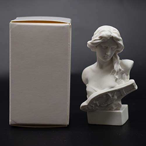 Resin Bust Statue 2.95 Inch Plaster Figurines Mini Home Decoration Sculpture White for Art Hobbyist-Artemis, Home Decoration - size: Artemis