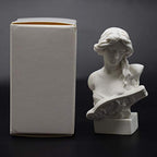 Resin Bust Statue 2.95 Inch Plaster Figurines Mini Home Decoration Sculpture White for Art Hobbyist-Artemis, Home Decoration - size: Artemis