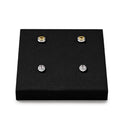 Oirlv Microfiber Jewelry Display Storage Tray Stud Earrings Tray Multi-Compartment Dresser Jewelry Tray - style: P13717