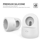 AhaStyle iWatch Stand Silicone Charging Dock Holder for Apple Watch Ultra 3, Ultra 2, Ultra, SE3, SE2, SE, Series 11 10 9 8 7 6 5 4 3 2 1 (49/46/45/44/42/41/40/38mm), Supports Nightstand Mode (White) - color: White