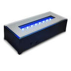 LED Rectangular Light Display Base for Crystals Glass Art Light Display Stand 3D LED Light Ornament Lamp 6 Inch Illuminated Holder - Black (Colorful Lights)