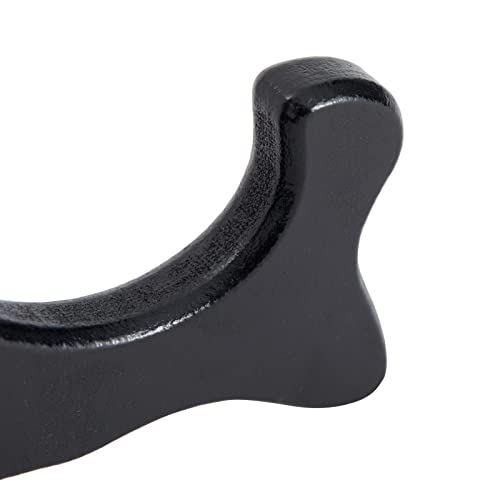 Juvale Wooden Plate Stands for Display - Plate Holders for Showcasing Collectible Items - Photo & Artwork Picture Holders for Tables - Lightweight & Sturdy Wood Display Stand - 6-Pack, 6 in, Black