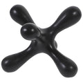 Uonlytech Abstract Sculpture Art Decor, Wear-Resistant Minimalist Black Geometric Home Decor Accent for Living Room and Office Decorative Craft