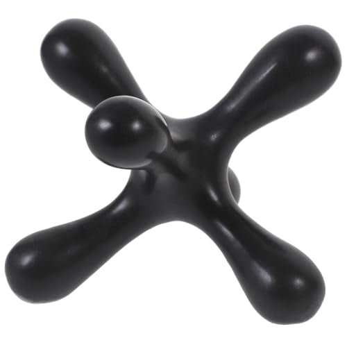 Uonlytech Abstract Sculpture Art Decor, Wear-Resistant Minimalist Black Geometric Home Decor Accent for Living Room and Office Decorative Craft