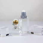 Clear Polished Acrylic Cube Cylinder Round Photo Props, Transparent Solid Acrylic Display Blocks for Photography Boutique Jewelry Cosmetic Crafts Closet Show, 4 Pcs (Transparent Cube) - color: Transparent Cube