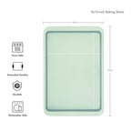 KitchenAid 9x13in Nonstick Aluminized Steel Baking Sheet, Pistachio - color: Pistachio, size: 9 x 13 Inch
