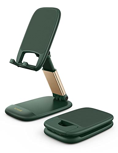 Lamicall Cell Phone Holder, Desk Accessories - Green iPhone Cellphone Stand, Office Desktop Accessories, Office Must Have, Gifts for Desk Decor, Phone - color: Dark Green