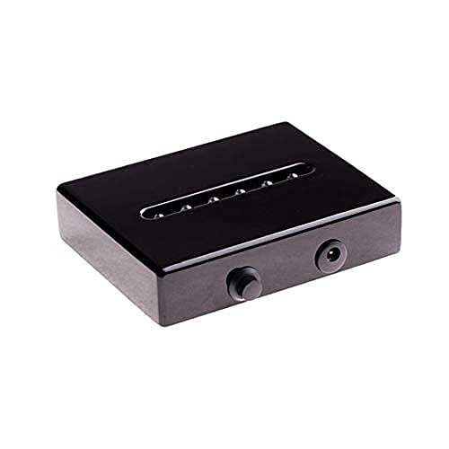 6 LED Light Pedestal - Rectangular Satin Matte Black Lacquer White Light Stand Base for 3D Art Glass, Room Decor and Gemstones and Crystals - AC/USB Adapter Powered (Black)