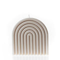 LAWA Rainbow Candle - Beautiful Handmade Pillar Scented Soy Wax Candle Elegant Bubble Aesthetic Candle Housewarming Gift Home Room Shelf Decor Idea White - color: White