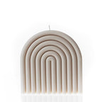 LAWA Rainbow Candle - Beautiful Handmade Pillar Scented Soy Wax Candle Elegant Bubble Aesthetic Candle Housewarming Gift Home Room Shelf Decor Idea White - color: White