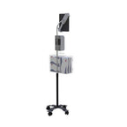 Gooseneck Floor Stand – CTA Compact, Height-Adjustable Sanitizing Station w/Automatic Soap Dispenser and Holder for iPad 7th/ 8th/ 9th Gen 10.2”, Surface Pro 4, and Other 7-13” Tablets (PAD-CGSST) - style: Soap Dispenser