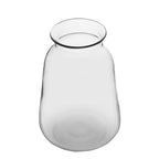 Elements 12 Inch Clear Glass Milk Bottle Vase - Large Farmhouse Flower Vase for Home Decor, Dried Flowers, Faux Floral Arrangements, Country Style Room Decor, 12 in H x 8.75 in Diameter - size: 12.2 Inch