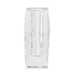 Glacier Series Crystal Vase 4.7-inch High, Modern Crystal Home Office Decor for Living Room Dining Table Centerpieces, Birthday and Wedding - size: Small
