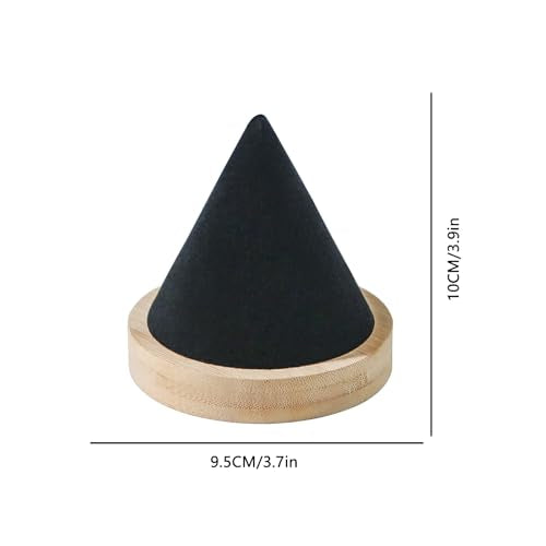 Single Bracelet Holder,Jewelry Displays for Selling Photograph,Bamboo Base Bangle Stand (Black) - color: Black