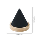 Single Bracelet Holder,Jewelry Displays for Selling Photograph,Bamboo Base Bangle Stand (Black) - color: Black