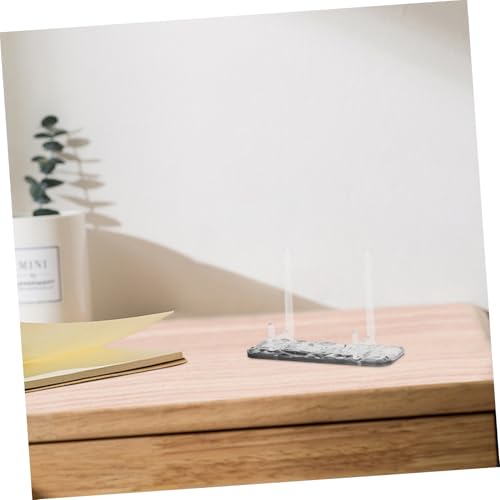 Angoily Multifunctional Acrylic Water Ripple Display Stand Compact Easel for Beauty Items Photos and Decorative Plates Desktop and Tabletop Use