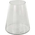 Deco 79 Glass Decorative Vase Cone Shaped Centerpiece Vase, Flower Vase for Home Decoration 7" x 7" x 9", Clear - size: 7" x 7" x 9"