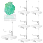 Kigley 8 Pcs Adjustable Metal Arm Display Stand Crystal Holder Easel Display with Acrylic Base Easel Rock Mineral Stand for Geodes Mineral Agate Collection (Silver,1.57 x 1.57 x 2.95 Inches) - color: Silver, size: 1.57 x 1.57 x 2.95 Inches