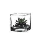 WGV 2 Inch Tea Light Votive Candle Holder, Clear, Square Cube 2”x2”, Small Tiny, Home Décor, Table Top, 1 Pc - color: Clear-square-2"