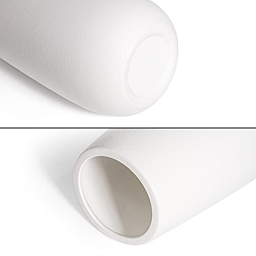 D'vine Dev 10 Inch Ivory Elegant Oval Ceramic Vase for Flowers, Home Décor Vase with Design Box, VS-LD-B-2 - color: Ivory, size: 10 Inch